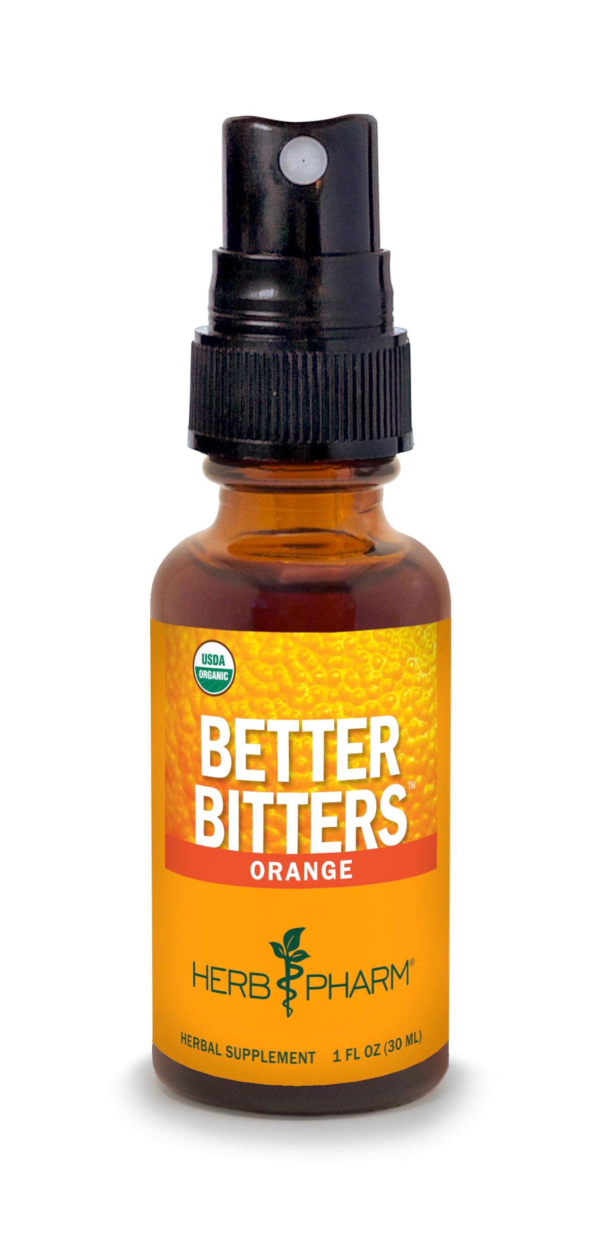 Herb Pharm Better Bitters Certified Organic Digestive Bitters, Orange, 1 Ounce 1 Ounce (Pack of 1) Orange