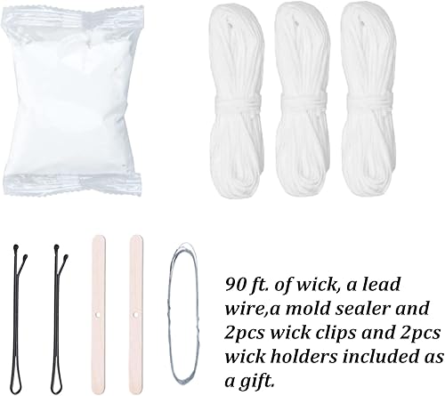 Miniatura 4 de MILIVIXAY 4 moldes de plástico para velas – incluyendo molde de pilar, molde de cilindro, molde de cilindro en forma de espiral y molde de costilla