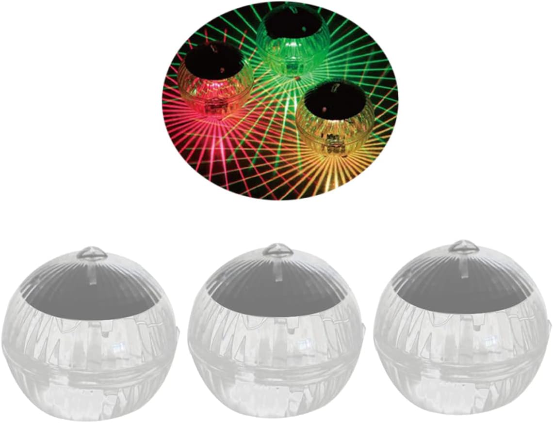 balacoo Garden Decor Lights 12 Pack Waterproof Floating Solar Pond Lights Changing Colors Perfect for Party