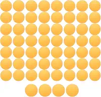 Pote com 60 Bolinhas de Ping Pong Profissionais 40mm 3 Estrelas Alta Durabilidade Cor Laranja Ideal para Treino e Competição