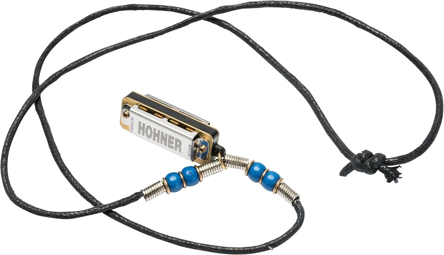 Hohner Mini Harmonica Necklace Dark Blue M38N-DB