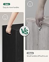 Vista 4 de Baúl de almacenamiento de 43.3", baúl de banco de almacenamiento extragrande con 2 bisagras, caja de madera, organizador de baúl con tapa elevable