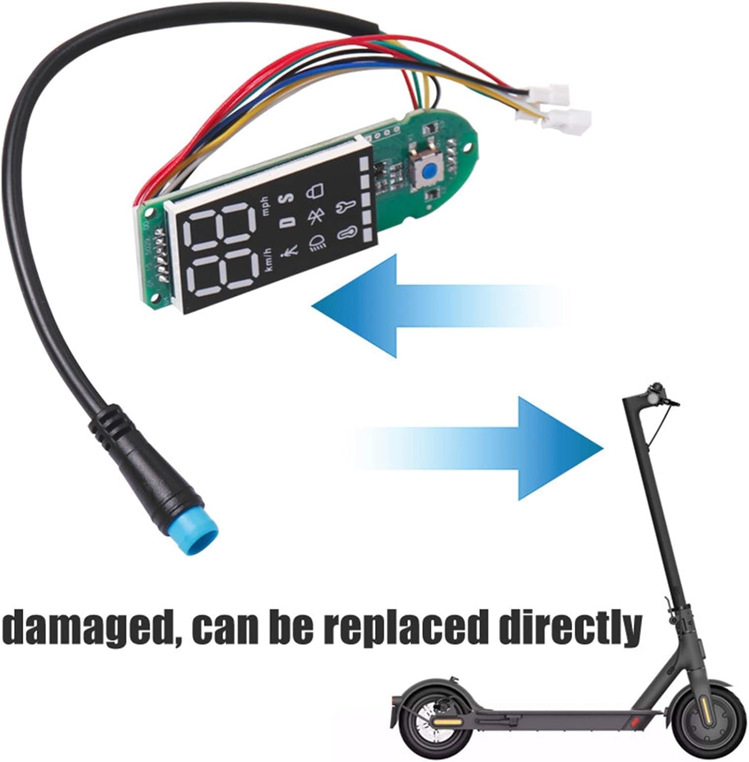 Electric Scooter Fit for Xiaomi Pro 2 Accessories Dashboard BT Board Replacement Fit for Xiaomi Scooter Pro 2 Circuit Board Display