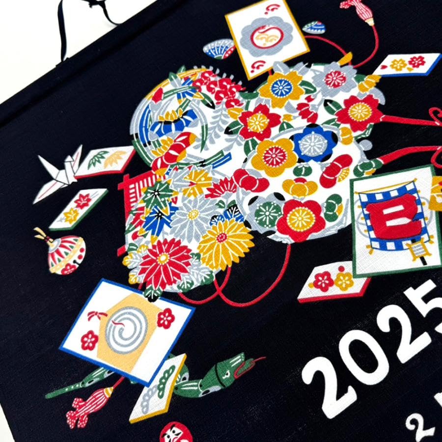 Amazon.co.jp: 干支 カレンダー 2025 壁掛け 掛け軸 タペストリー 2025