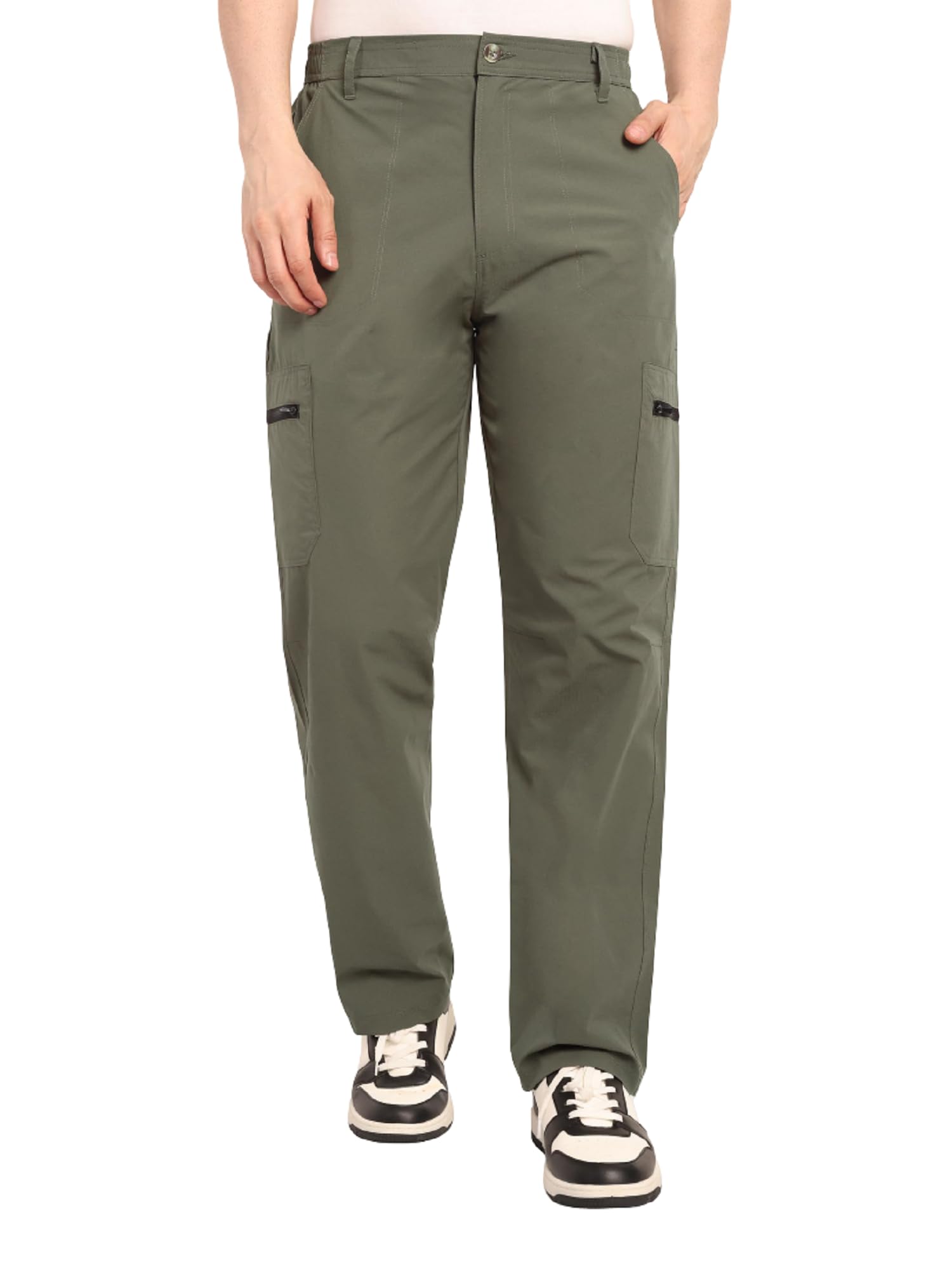 neulknot Men's Cargo Pants, Durable Nylon Trousers for Men, 6 Pocket Cargos-picture-41