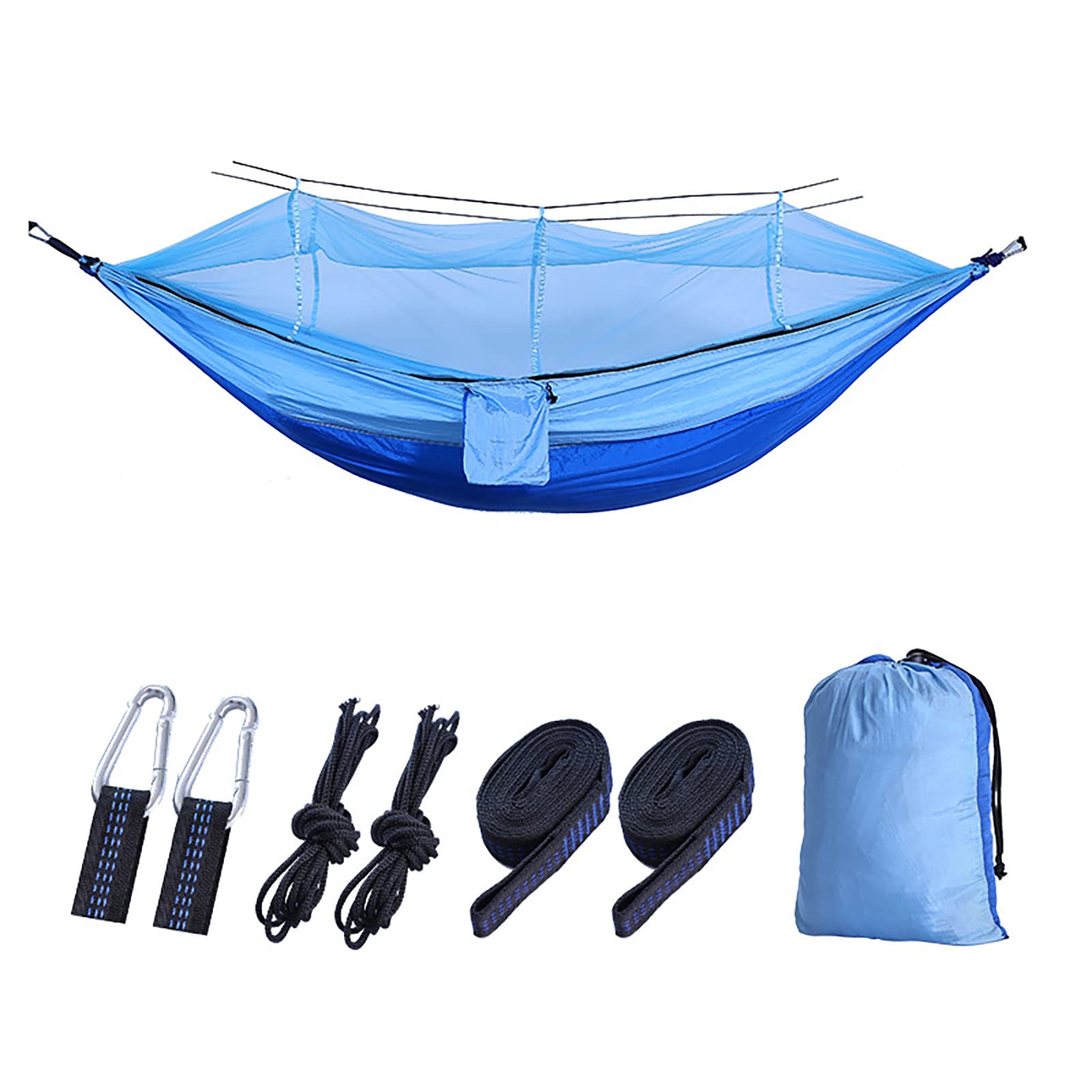 hammock, Net Camping 300 kg Load Capacity, 260 x 140 cm, Breathable Parachute Nylon for, Hiking, Travel