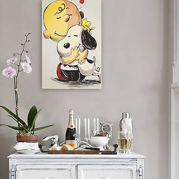 Amazon｜Snoopy スヌーピー 動物画 ポスター アートパネル