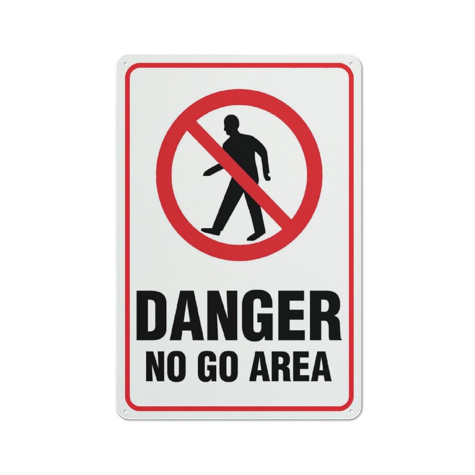 Pedestrian Walkway Sign 8X12 Inch Tin Sign Aluminum Metal Tin Sign For Indoor & Outdoor Yard Sign Lawn Sign Decor