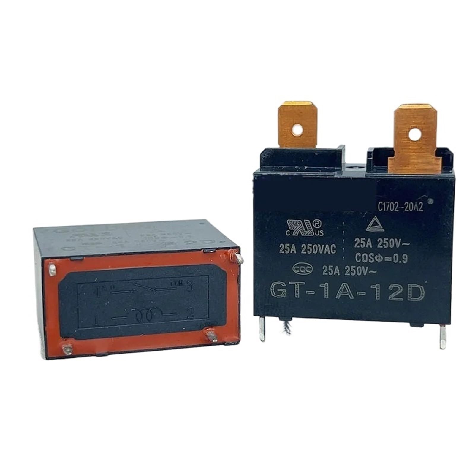Relé GT-1A-12D 25A 12VDC 4 pines(2 PCS)