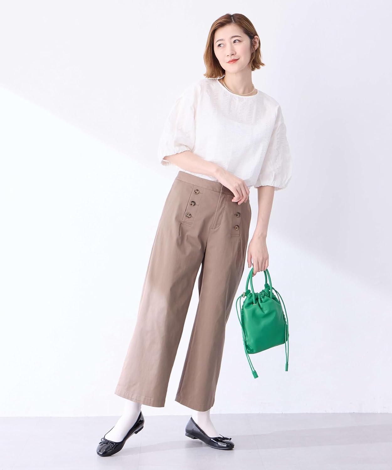 [プチ オンフルール] バルーンスリーブプルオーバー レディス523284 レディース