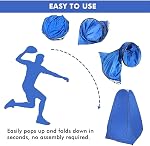 Camping Toilet Pop Up Privacy Tent Changing Room Tent Portable Toilet for Camping Portable Shower Silver Coated Dressing Room Tent UV Protection Privacy Shelter Camping Cabana, Blue/Green