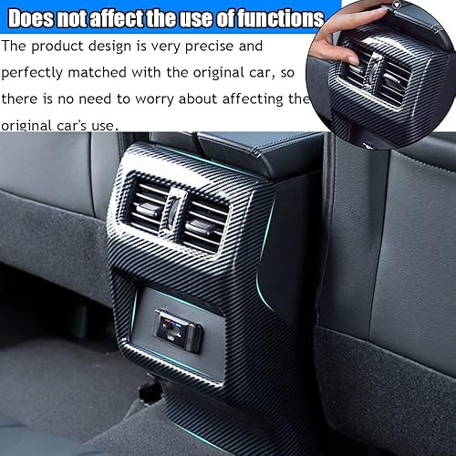 Miniatura 6 de Kakash Accesorios interiores personalizados para Nissan Rogue 2021 2022 2023, cubierta trasera de ventilación de aire acondicionado, cubierta