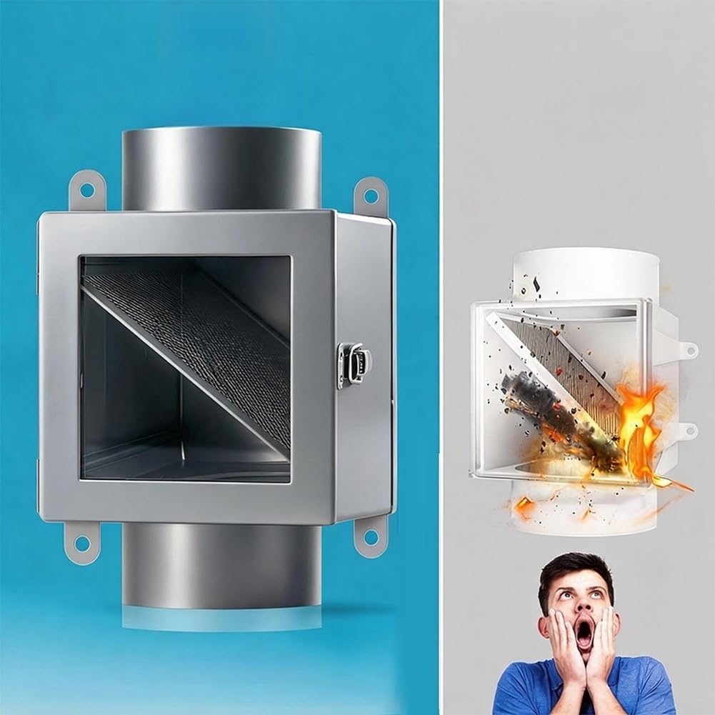 4 Zoll Metall Flusensieb für Wäschetrockner mit Filtergitter