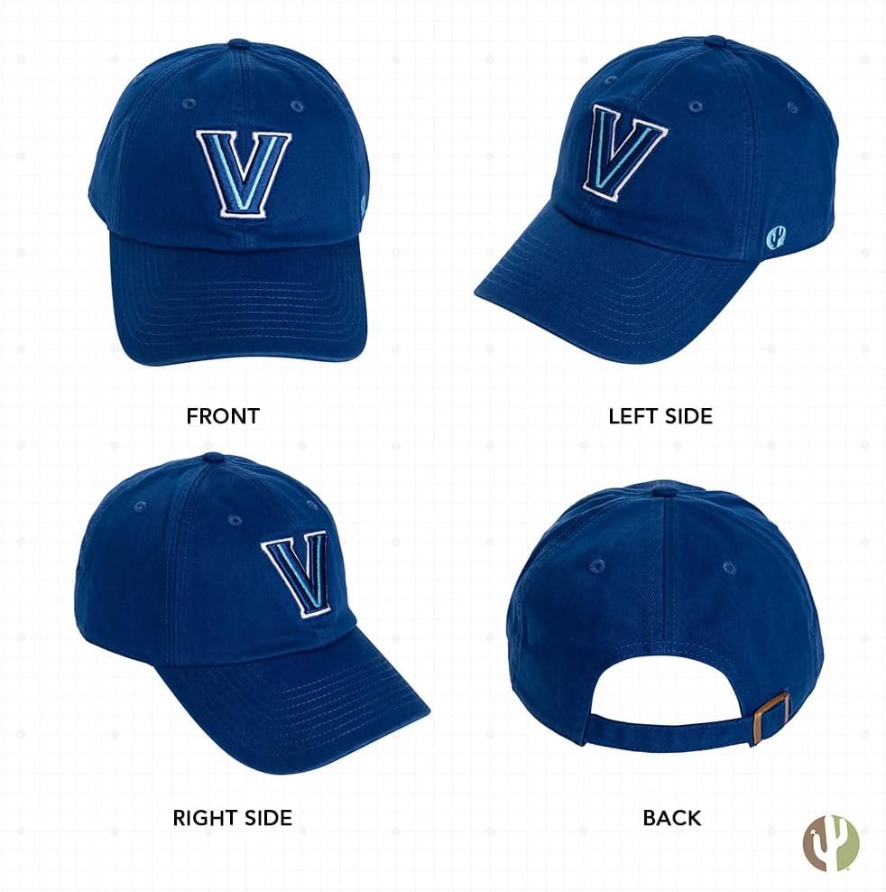 Desert Cactus Villanova University Baseball Hat VU Wildcats Brimmed Embroidered Hats Cap Adjustable Cloth Strap Adult Type A - Image 3