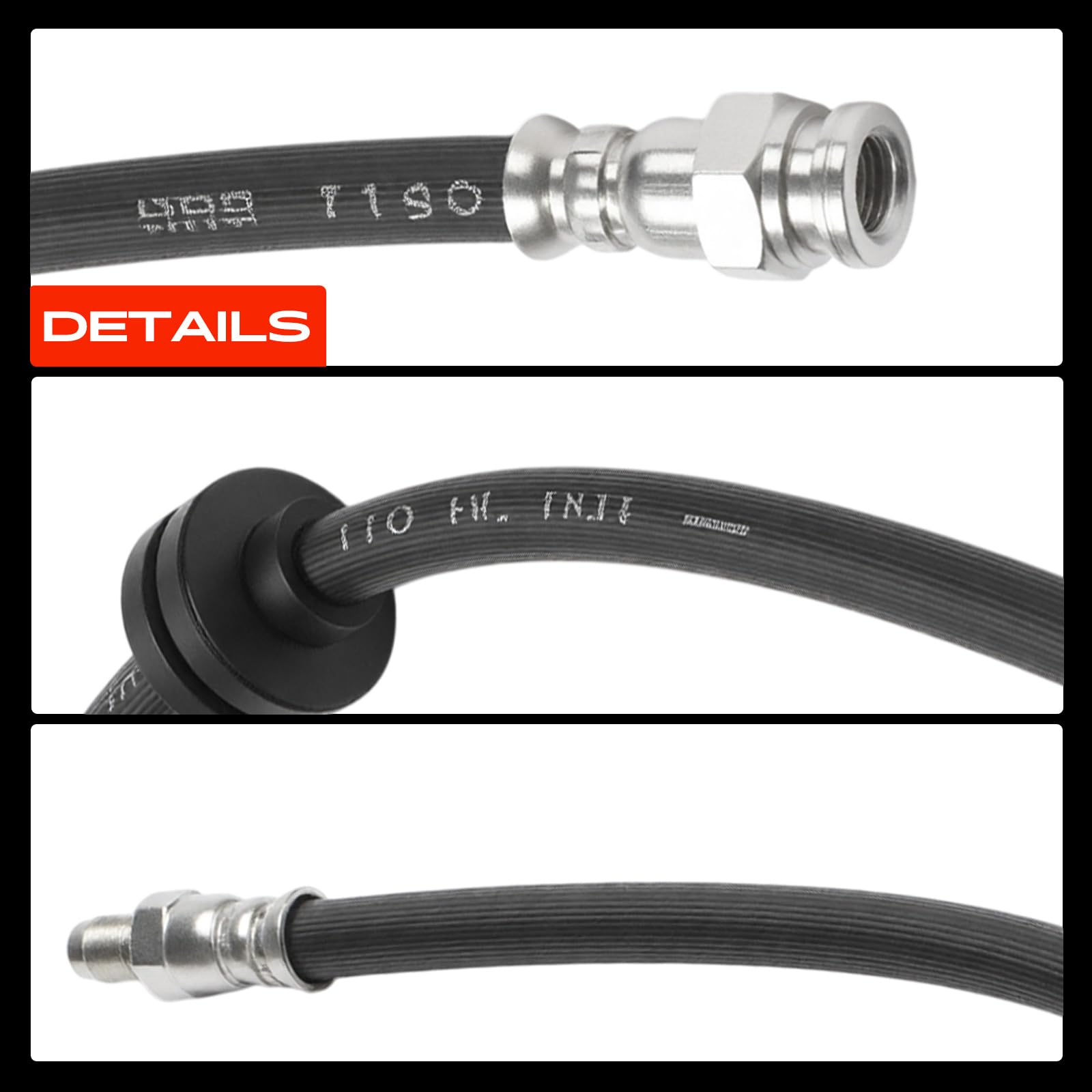 Frankberg 2x Tubi Freni Tubi Freni idraulici Asse Posteriore Compatibile con 147 937 156 Sportwagon 932 156 932 Replace# 46454474,0046454474