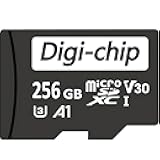 Digi-Chip 256GB Micro SD Memory Card for Tapo Cameras, Class 10 UHS-1 V30 Video High Speed Tapo Camera Memory Card for Wi Fi Security Cameras