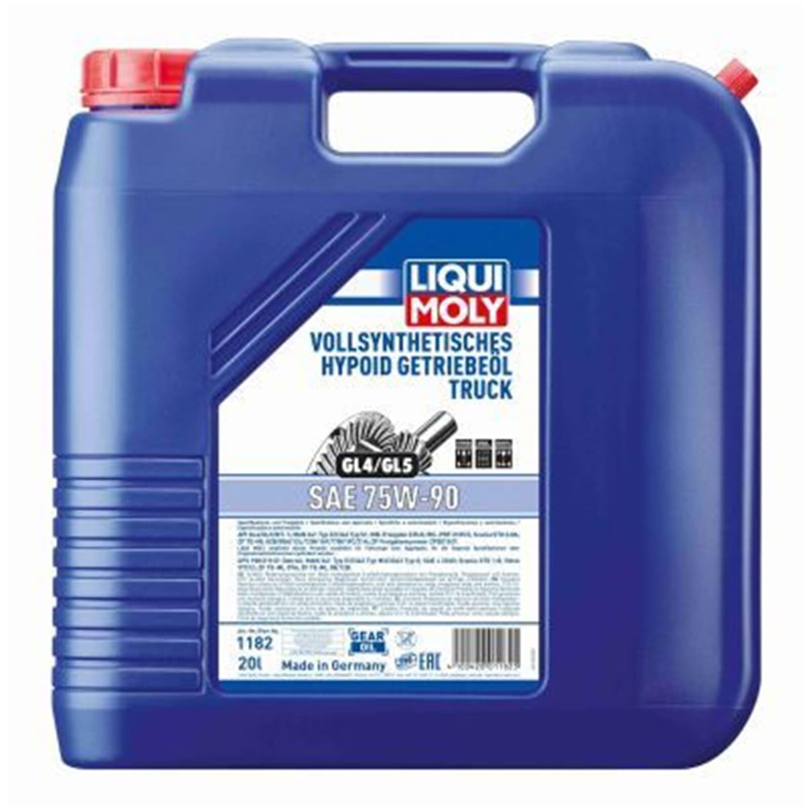 20L Liqui Moly Vollsynthetisches Hypoid Getriebeöl Truck GL-4/5 75W-90 235. | Truck (GL4/5) 75W-90 1182, Vollsynthetisches Hypoid Getriebeöl Truck (GL4/5) 75W-90