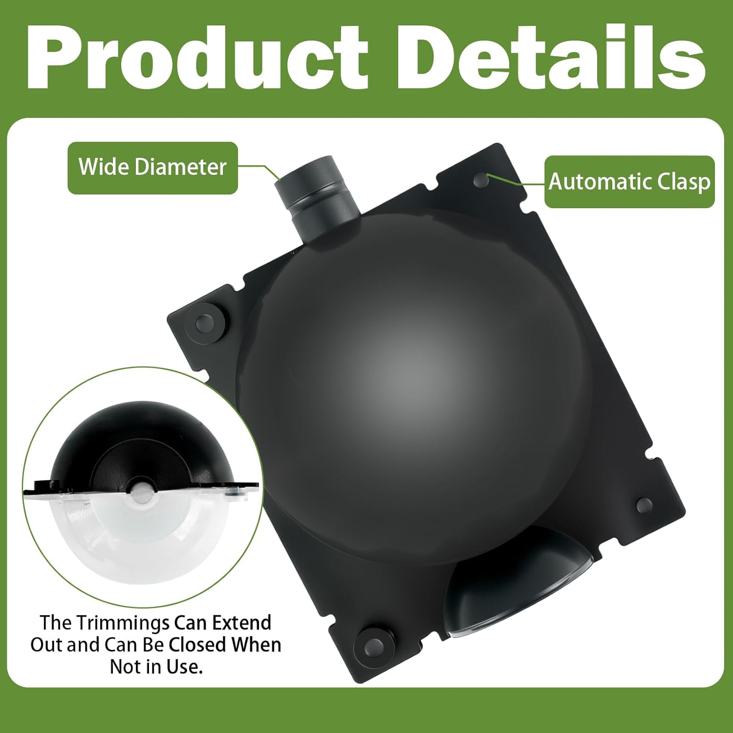 36 Pcs Air Layering Propagation Kit with Zip Ties Half Black Half Transparent Air Layering Pods Propagation Box Reusable Rooting Grafting Ball Box for Medium Plants