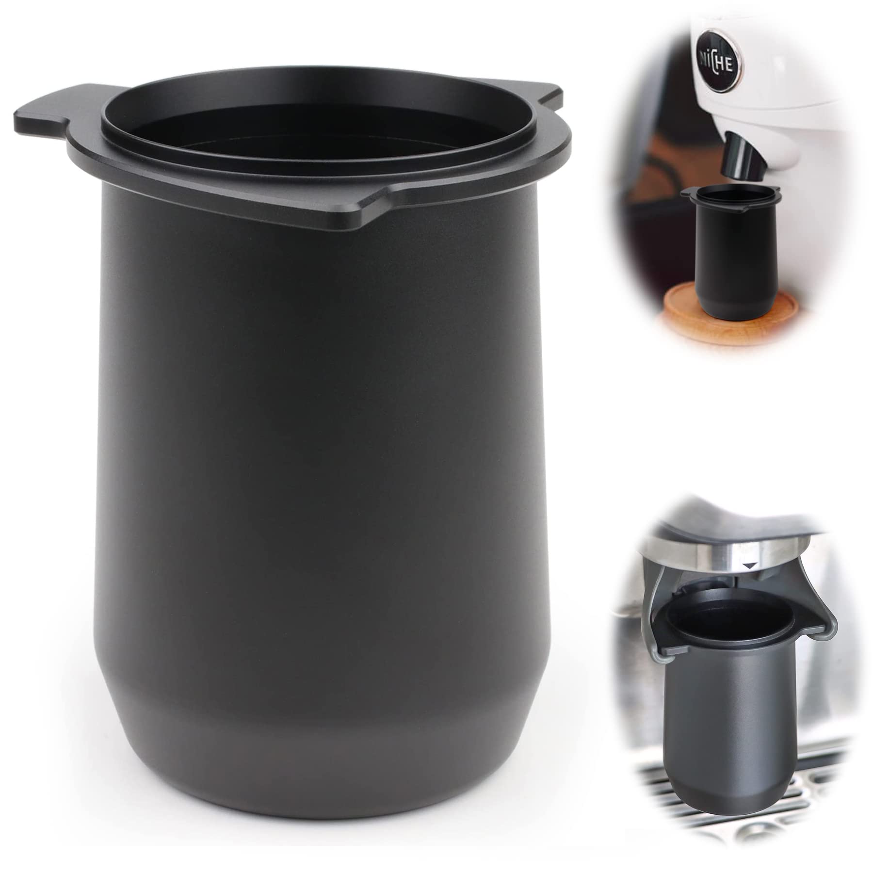 54mm Dosing Cup for Espresso Portafilters, Compatible With Breville Barista Express 870XL 878BSS (Black)