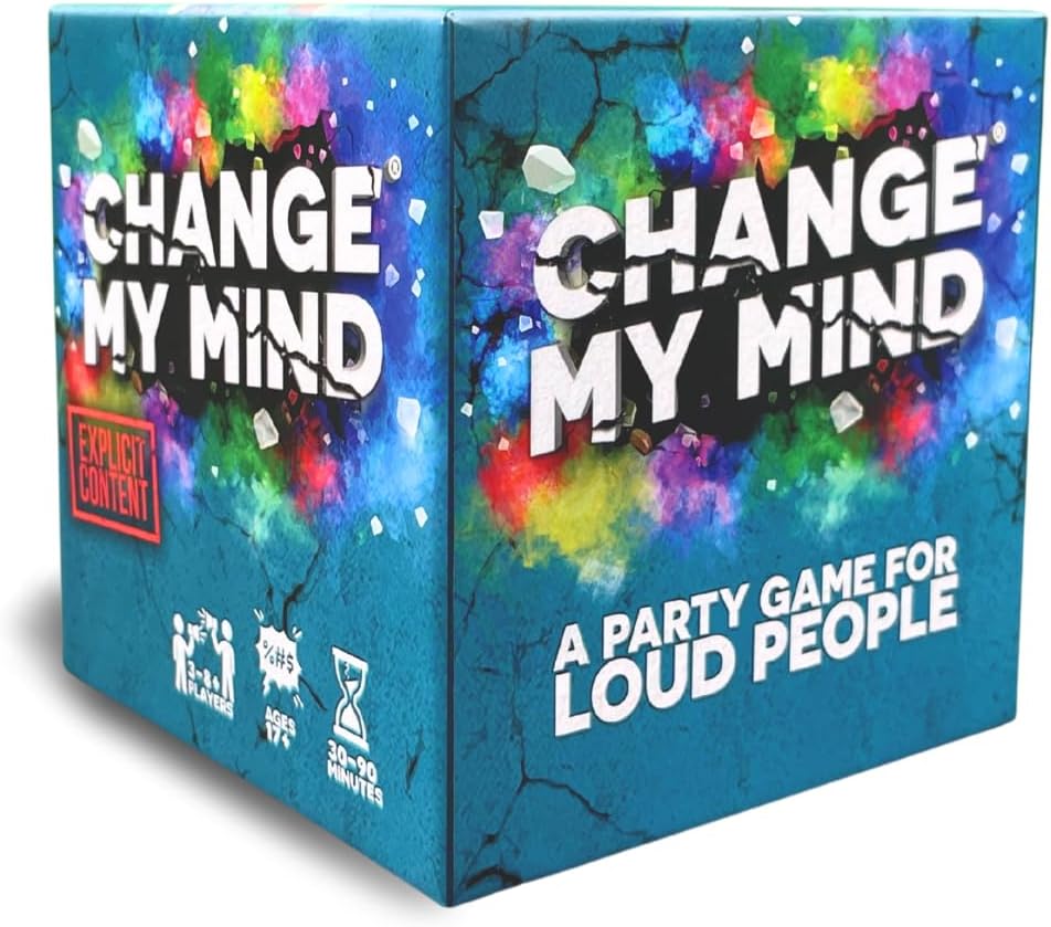 Change My Mind - Outrageous Debate Adult Party Game - Hilarious Ranking Card Game for Game Nights, Parties, Groups & Friends - Ages 17+, 3-8 Players