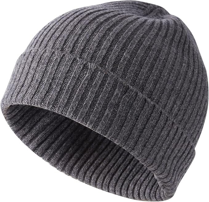 Image of Gajraj Winter Beanie Hats for Men Women, Fleece Lined Beanie Soft Warm Knit Hat Ski Cuffed Cap