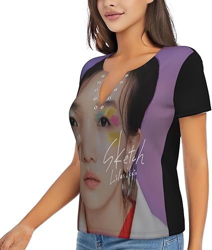Amazon.co.jp: 幾田 りら Lilas Ikuta 女性用半袖tシャツ