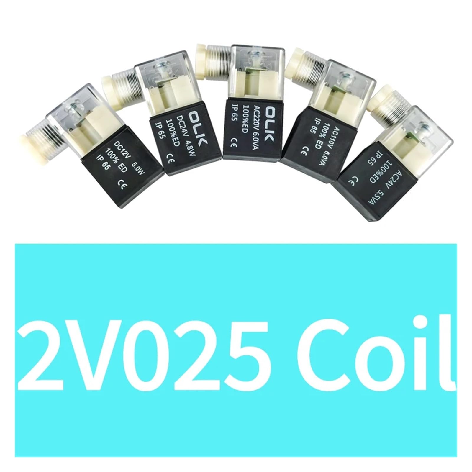 1 szt. cewka elektromagnetyczna serii 3V 4V DC12V DV24V AC24V AC110V AC220V 2V025/3V110/3V210/3V310/3V410/4V110 3V210 cewka DC24V (3v210 cewka, AC 220 V (Terminal))