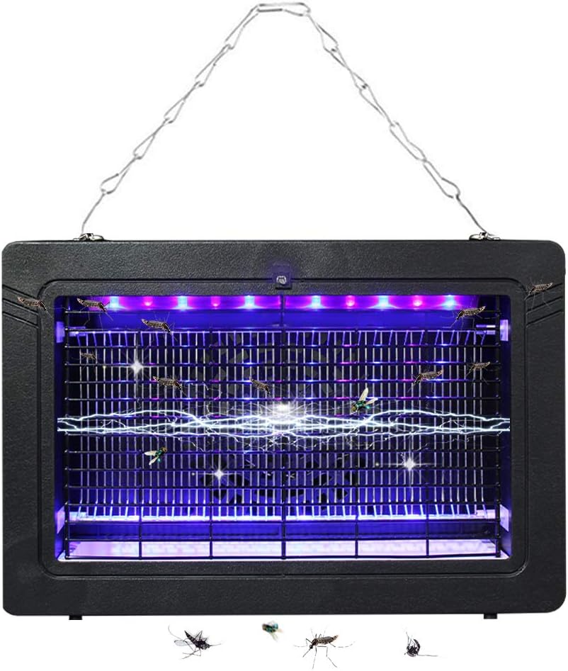 Bug Zapper, Loowoko 7W Electronic Mosquito Killer UV Light Lamp Built in Fan Fly Zapper for Indoor Bedroom Living Room Use