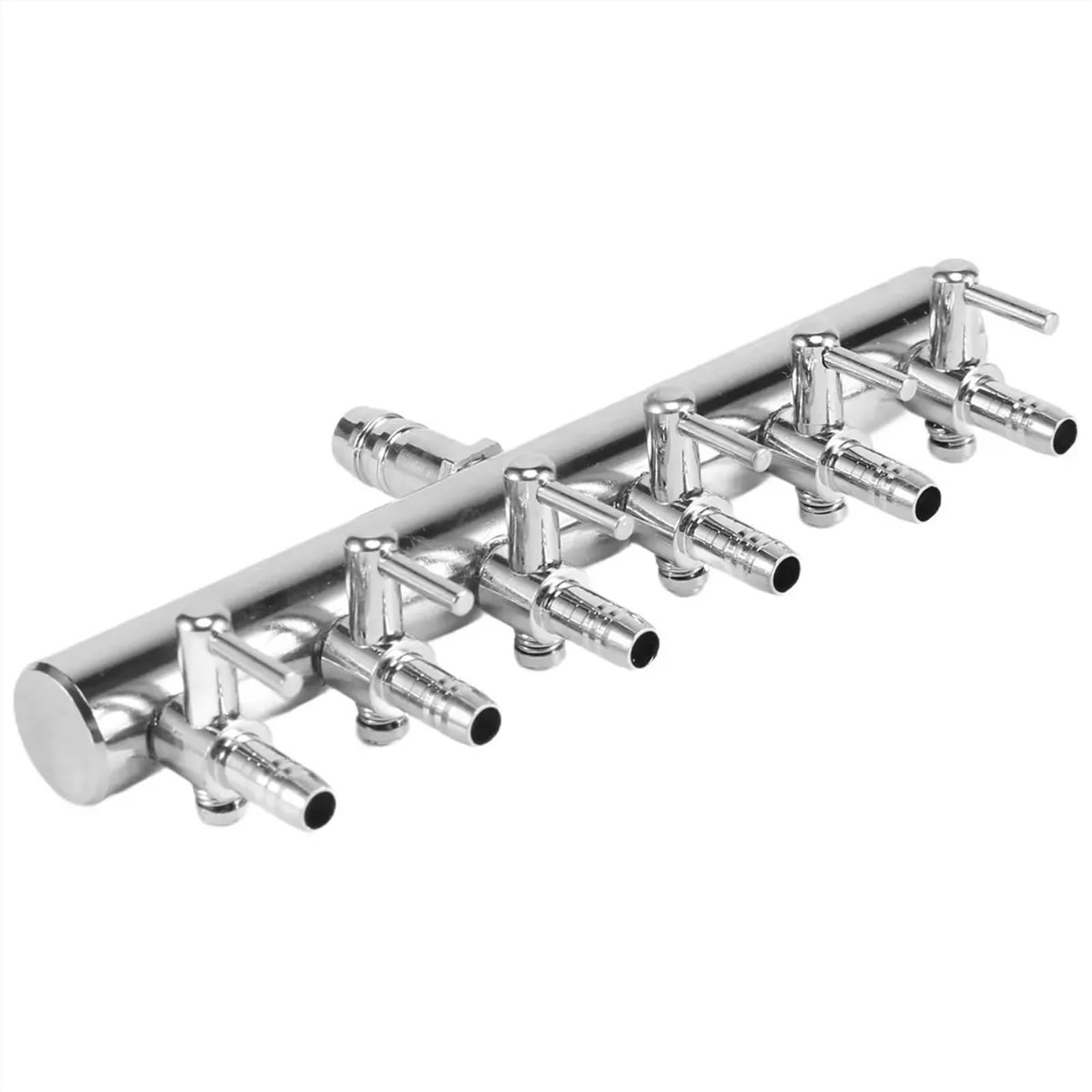 Válvula de aire para acuario, 2 piezas, divisor de flujo de aire para acuario, válvula de control de aire, distribuidor de oxígeno, accesorios de bomba de aire para peceras, 6 vías para bombas