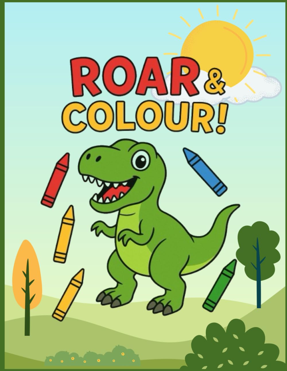 Dinosaur Coloring Book (Roar and Colour): A Fun Activity Book for Kids Who Love Dinosaurs