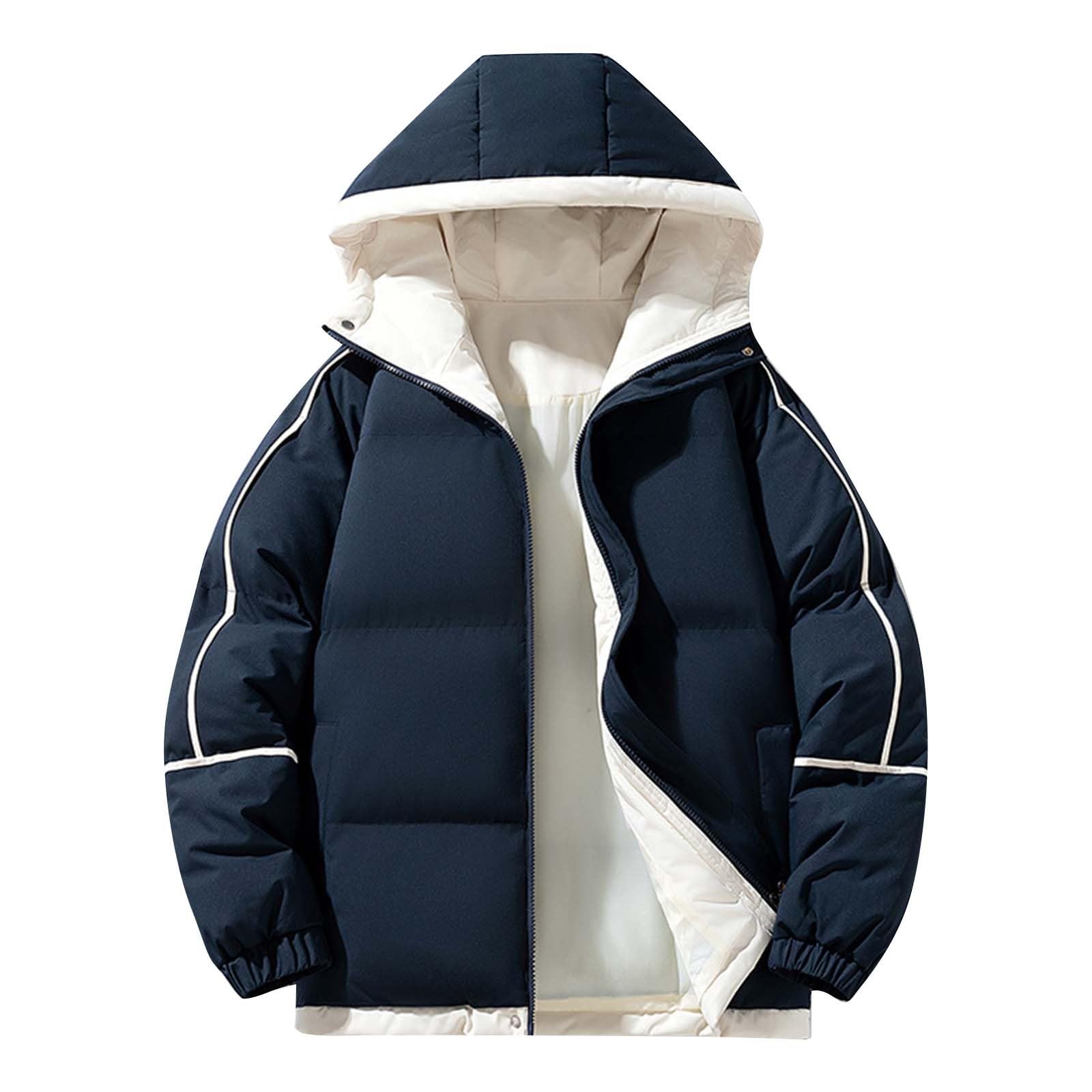 Cappotti da donna Uk invernali con cappuccio e cerniera leggera piumini