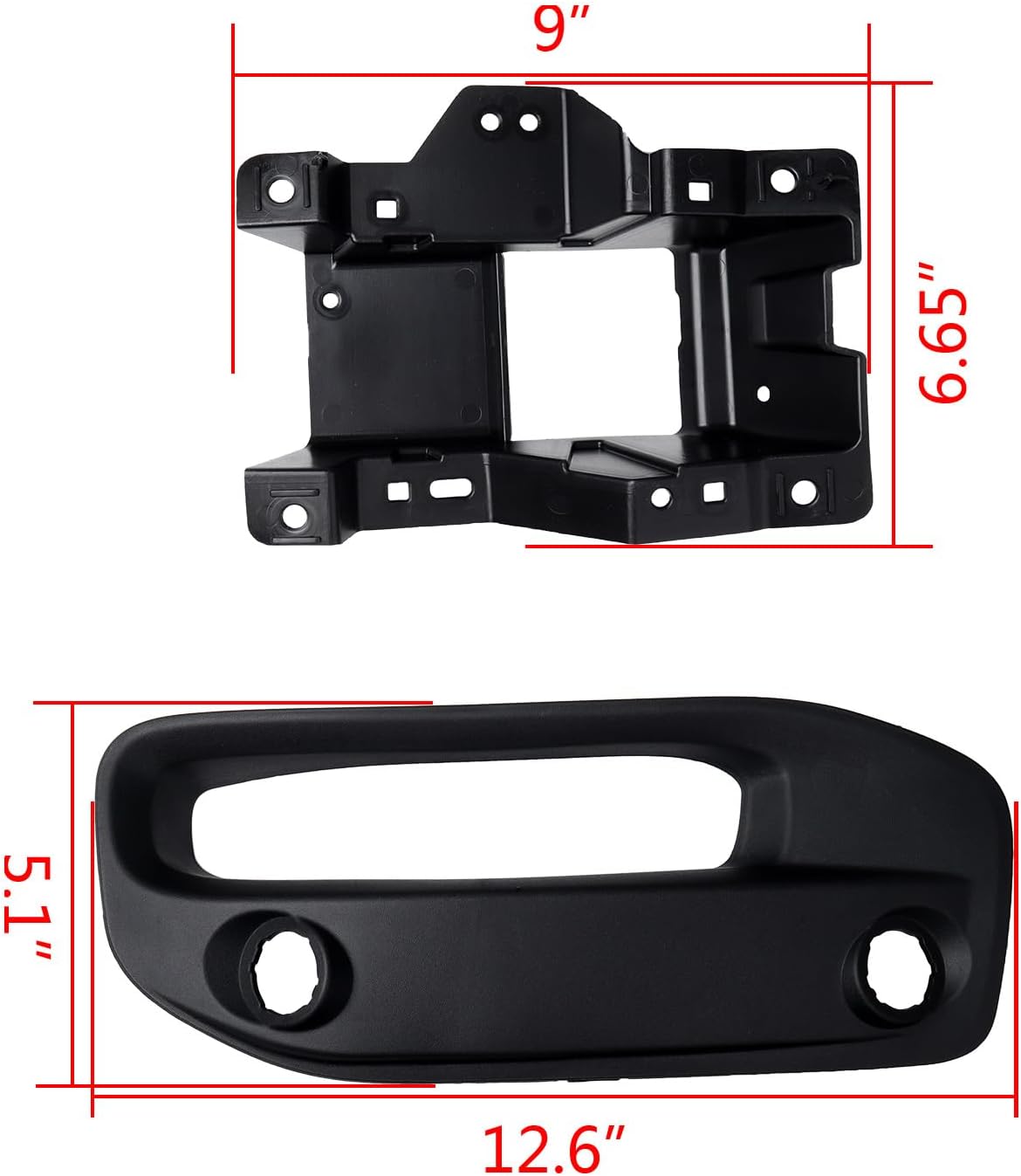 Astra Depot Pair LH RH LED Fog Lights w/Cover, Bracket, Wire Harness, Switch, Relay, Fuse Compatible for 2019-2023 Dodge Ram 2500 3500 SLT Big Horn Laramie Limited Longhorn Lone Star Tradesman