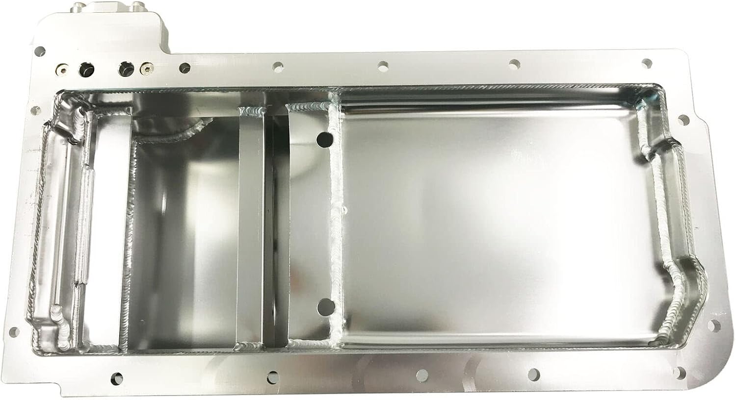 LS Rear Sump Fabricated Aluminum Light Oil Pan with Oil Filter Adapter
