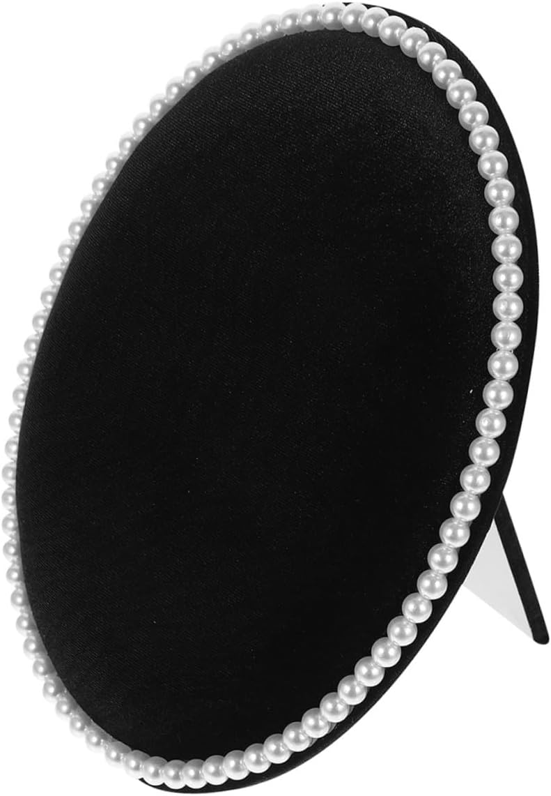 Sewroro Oval Earrings Display Stand Jewelry Organizer Rack with Black Velvet Large Panel Wall-mounted Earring Holder for Studs and Necklaces, Jewelry Storage for Home Use