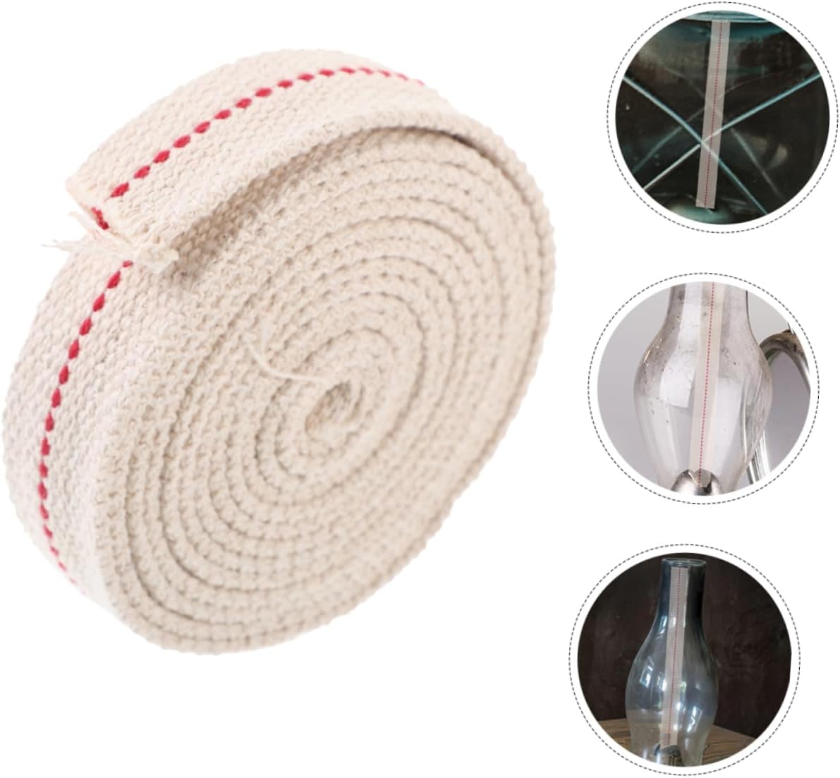PRETYZOOM Indoor Lantern Cotton Wick Feet Pure Cotton Oil Lamp Wick Wide Replacement for Kerosene and Tabletop Lamps Smooth Burning for DIY Projects and Emergency Lighting