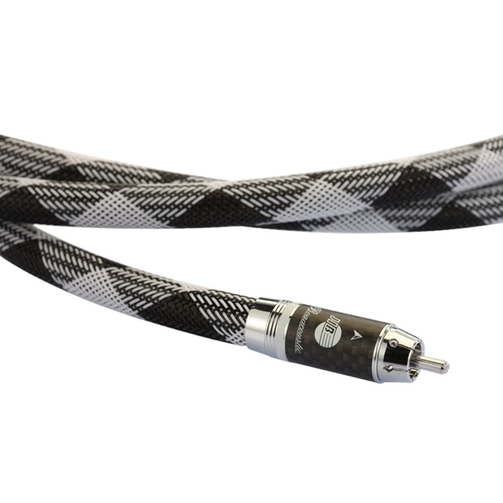 Fiocco HF001ASC argento Radon Baoaco Ustic 10 millimetri cavo coassiale RCA maschio 2M