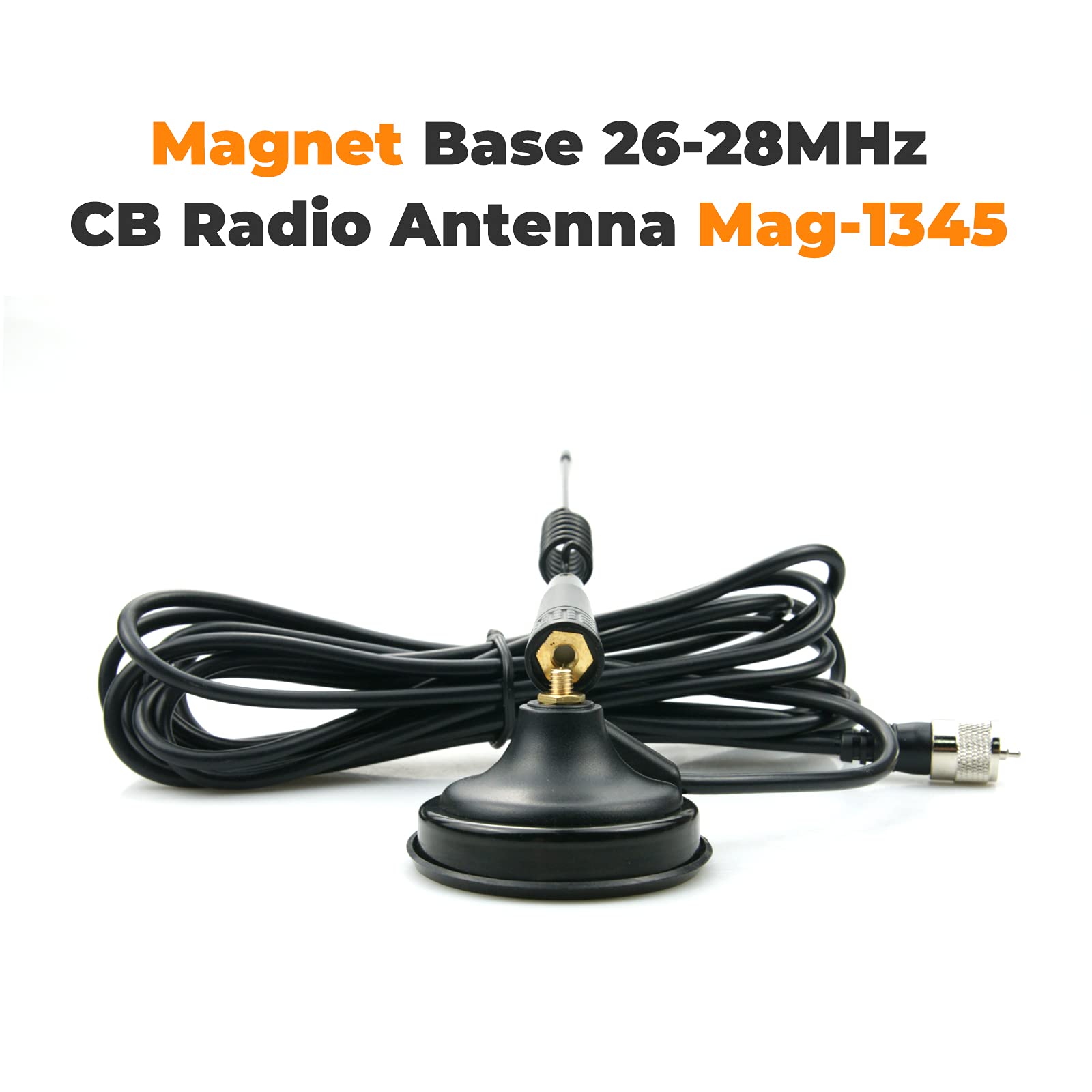 Kit d'antenne CB magnétique, support en acier inoxydable de 26,37