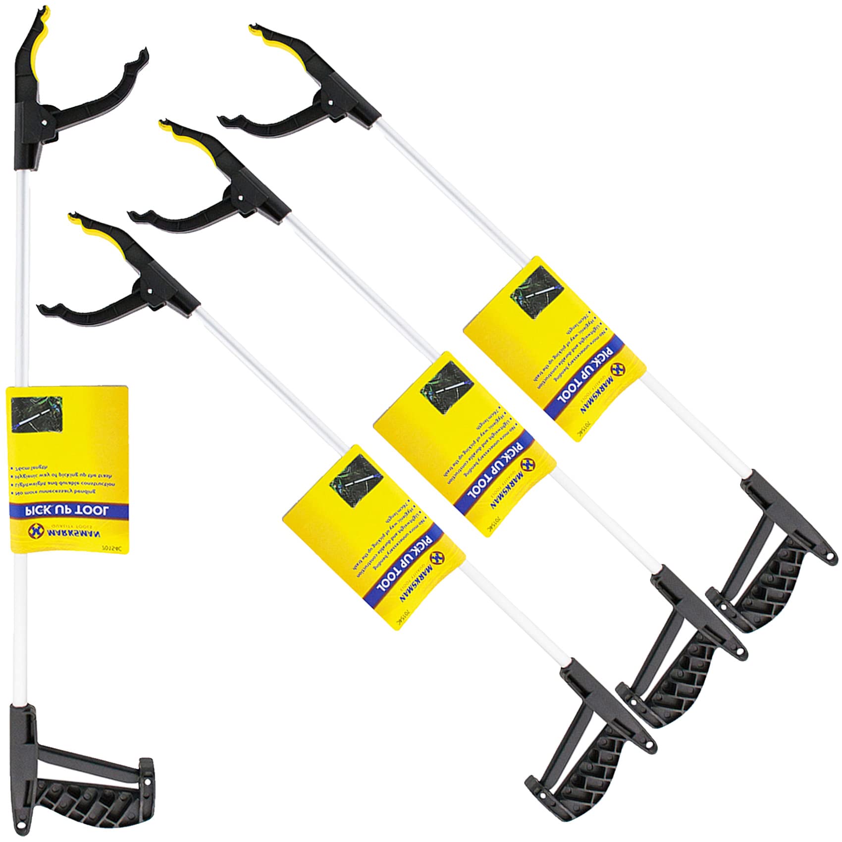 Nti Marksman 76 cm große Streu-Pickerwerkzeug-Set | Müll | Schmutzaufnahme | langer Arm | Müllweg | Mechanischer Greifer | Hausgarten Reinigung Handwerkzeuge Hilfsmittel