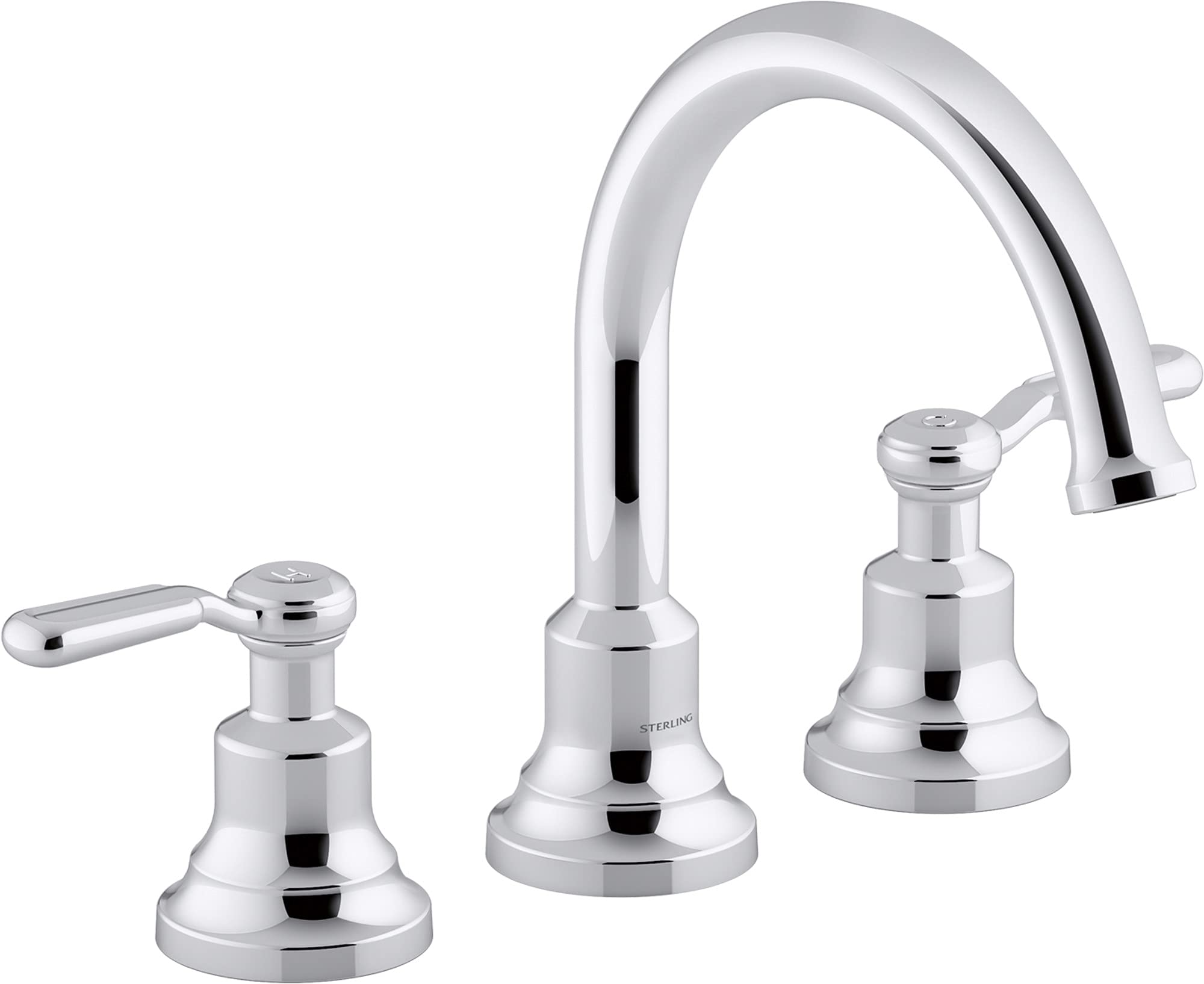 KOHLER Sterling T29364-4-CP Ludington Sterling Deck-mount Bath Faucet Trim, Roman Tub Filler, Premium Construction, Corrosion Resistant, Polished