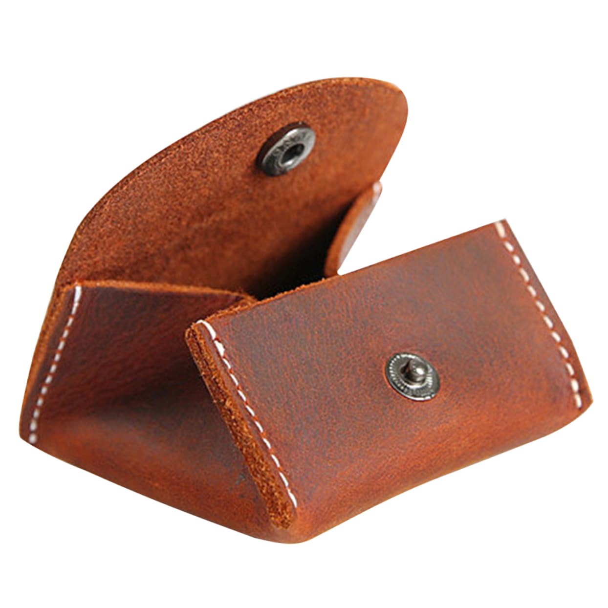 Didiseaon Men Retro Mini Coin Pouch Crazy Change Purse with Unique Color Shifting Design for Coins and Travel Earphones