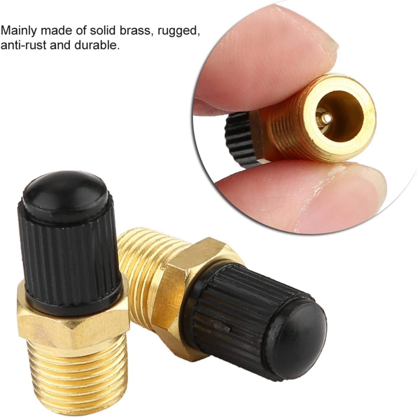 Air Compressor Valve Adaptor 2Pcs 1/8" NPT MPT Brass Air Compressor Fill Valve r Car-Styling Car Accessories Valves