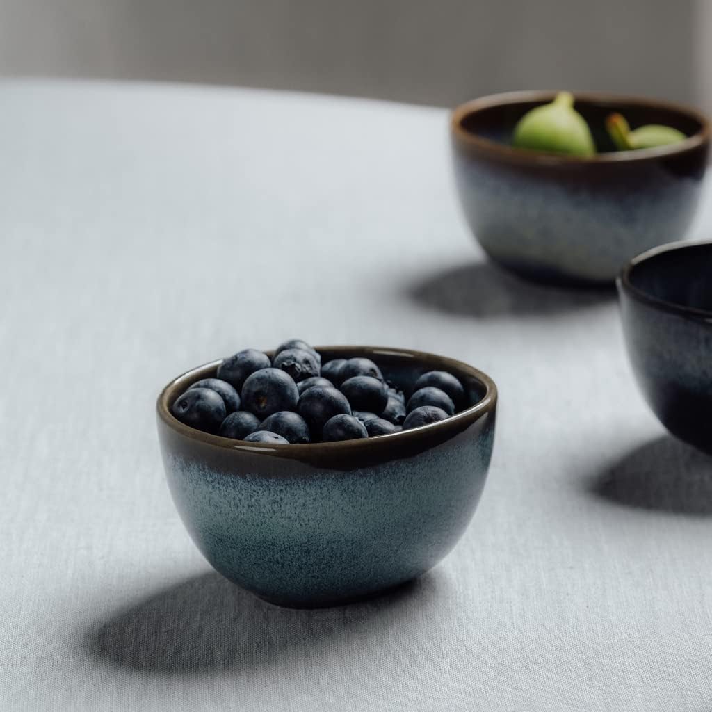 like. by Villeroy & Boch Lave Dip Bowl, Turquoise, 3.94 x 3.94 x 2.36 in