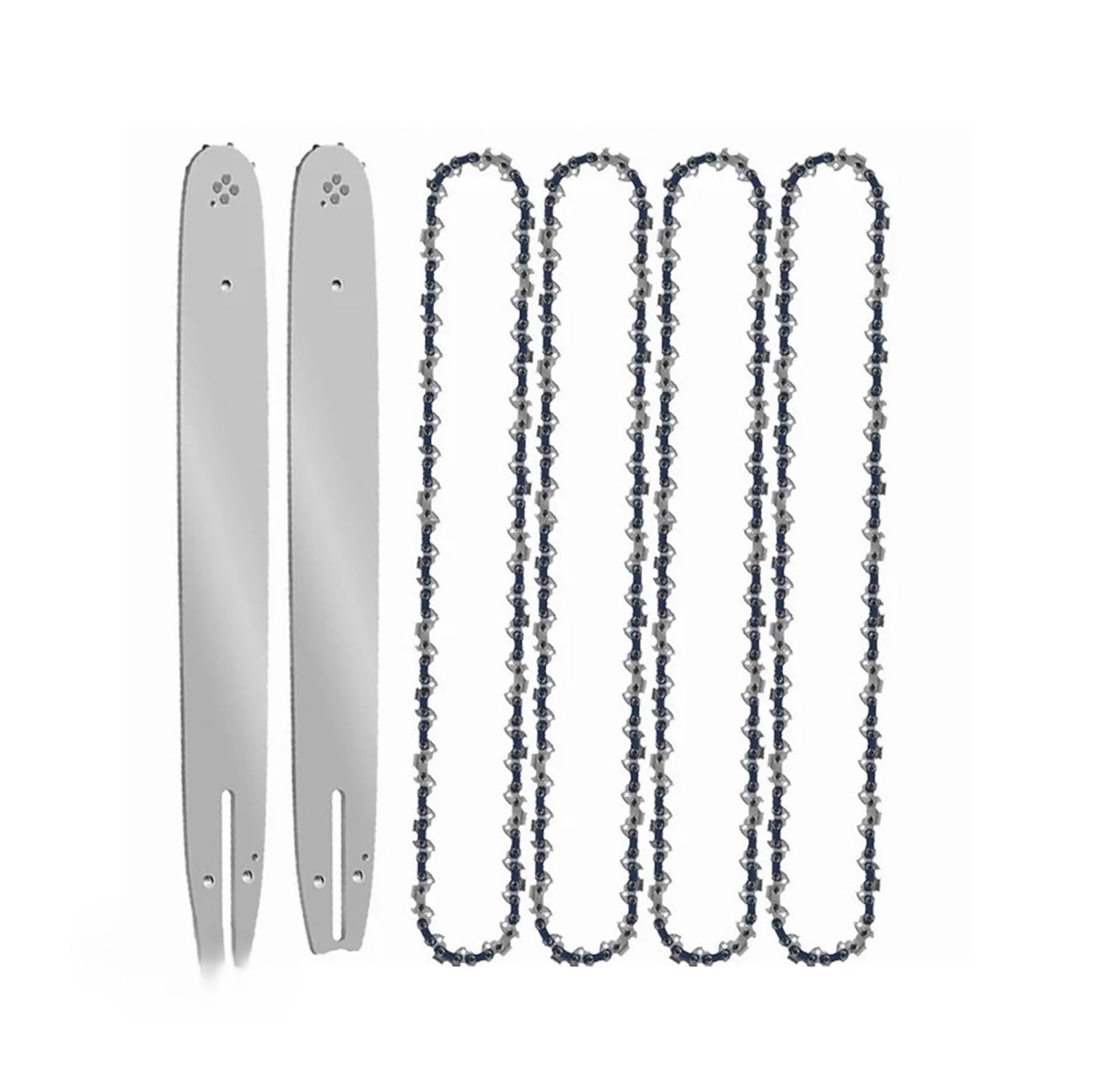 Hoja de sierra de cadena de 14 pulgadas, barra guía de cadena de 3/8" LP, 0,050", sierra eléctrica, 50 eslabones de transmisión, sierra de carga for cortar madera(10pcs 14-inch Chain)
