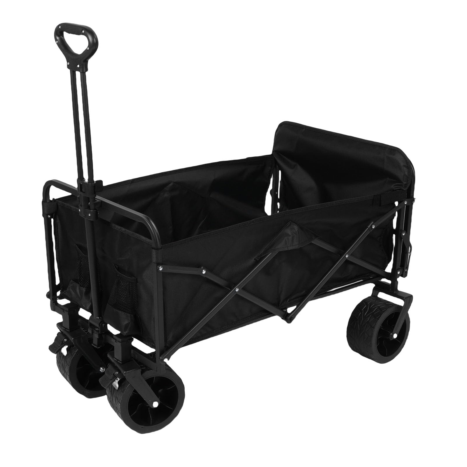 BRRNOO Carrello Pieghevole Utility con Capacità 150L, Telaio in Acciaio