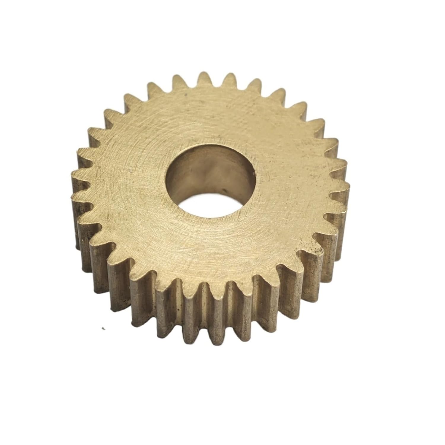 0.6M 74T Brass Cylindrical Spur Gear 0.6 Module 74 Teeth Pinion 45.6mm Diameter 5mm Thick Straight Teeth Flat Gear Mechanical(9mm bore)