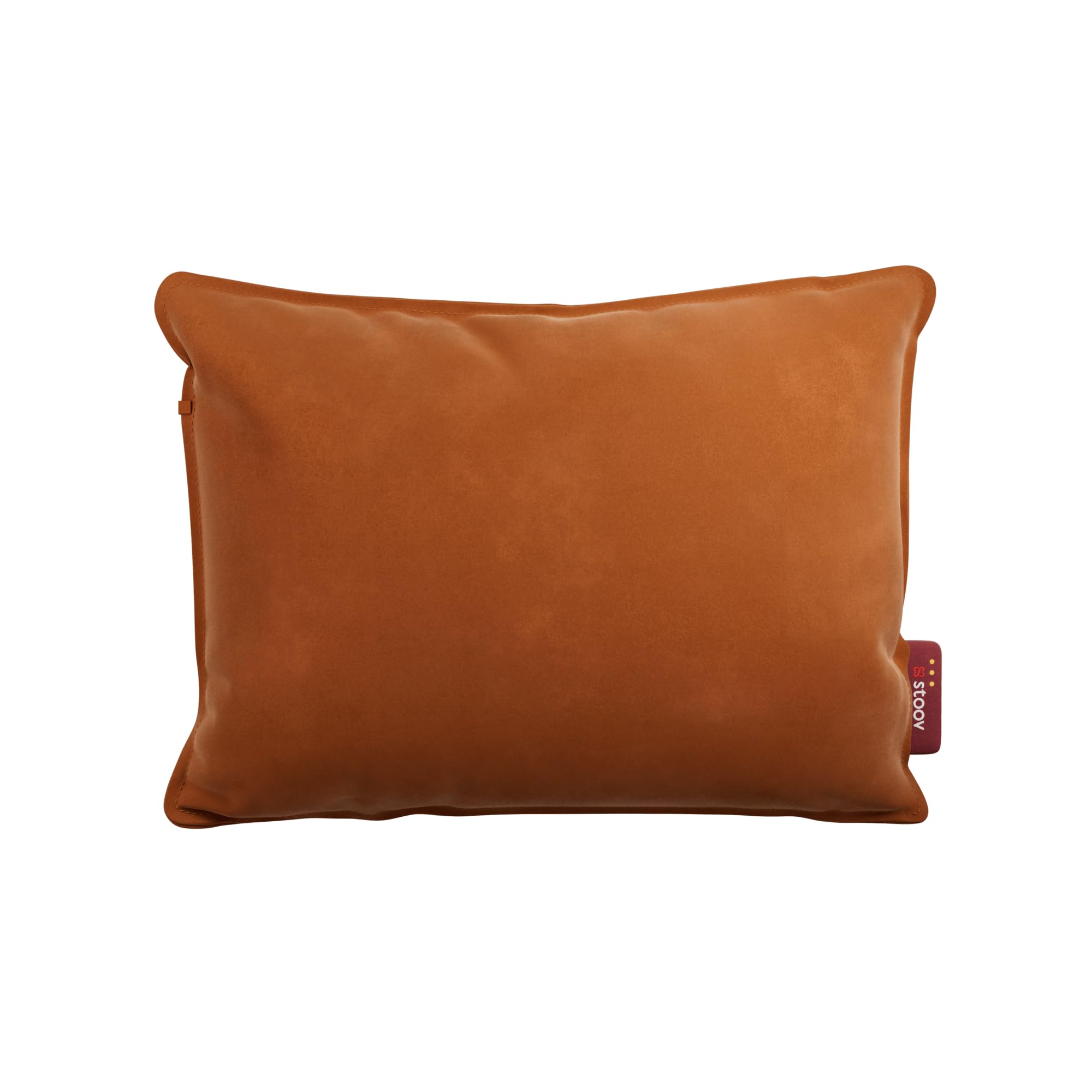 Stoov Heizkissen mit Abschaltautomatik - Kabelloses Wärmekissen mit Flex Akku: 4 bis 6,5 Std. Wärme - Elektrische Wärmflasche für Rücken & Nacken - Ploov³ 45x60 cm Velvet Orange
