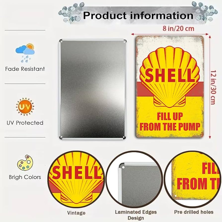 Amazon.com: Vintage Metal Tin Signs Garage Signs, Man Cave