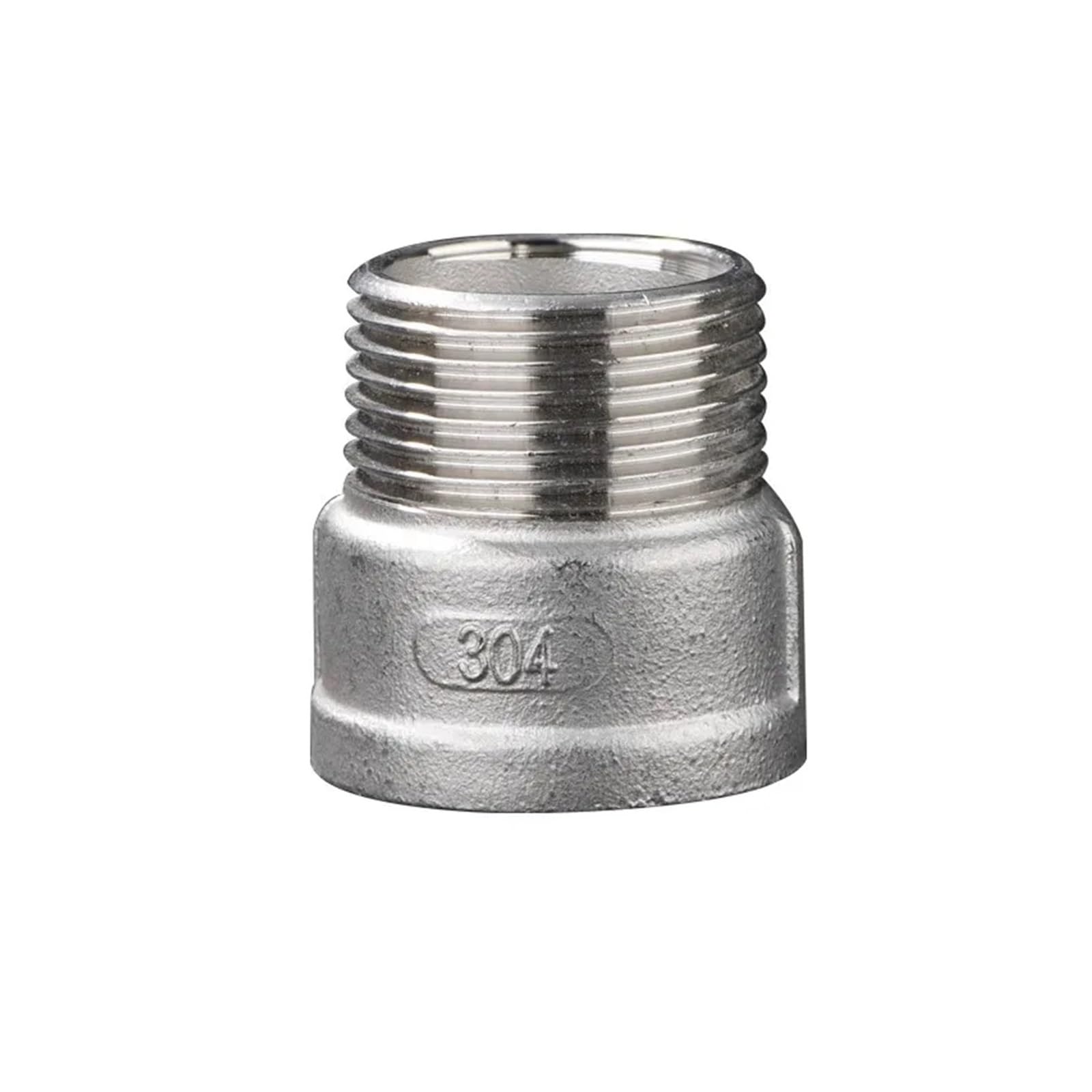 Conector de tubería ZHGUIMING con junta hexagonal recta macho de 1/4 y rosca acero inoxidable 304