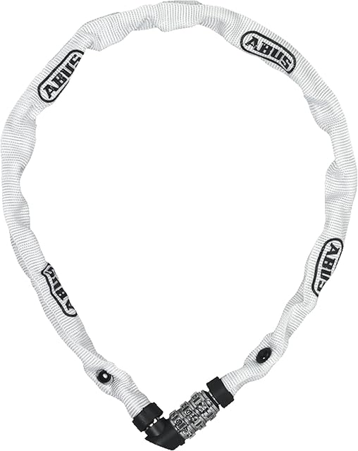 ABUS 1200/60 Web Zapięcie Łańcuchowe, Białe/Czarne, 60 cm, AB1200608
