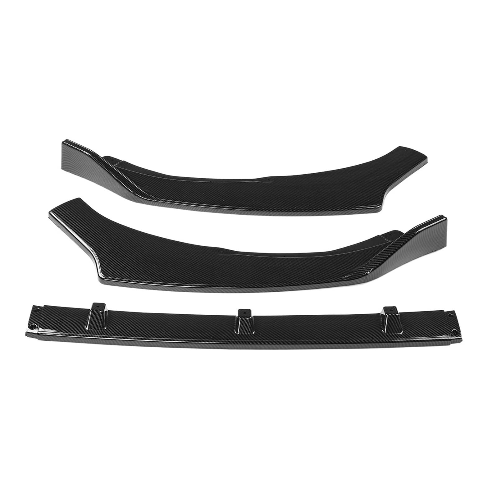 Spoiler przedniego zderzaka kompatybilny z Toyota Corolla 2019 2020 błyszczący czarny/wygląd karbonu dolna osłona ostrza samochodu zestaw osłon Splitter (Color : Carbon Look)